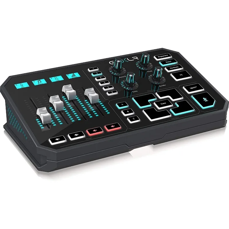 Revolutionary  4-Channel Mixer, Motorized Faders, Sound Board and Vocal Effects, Officially Supported on Windows