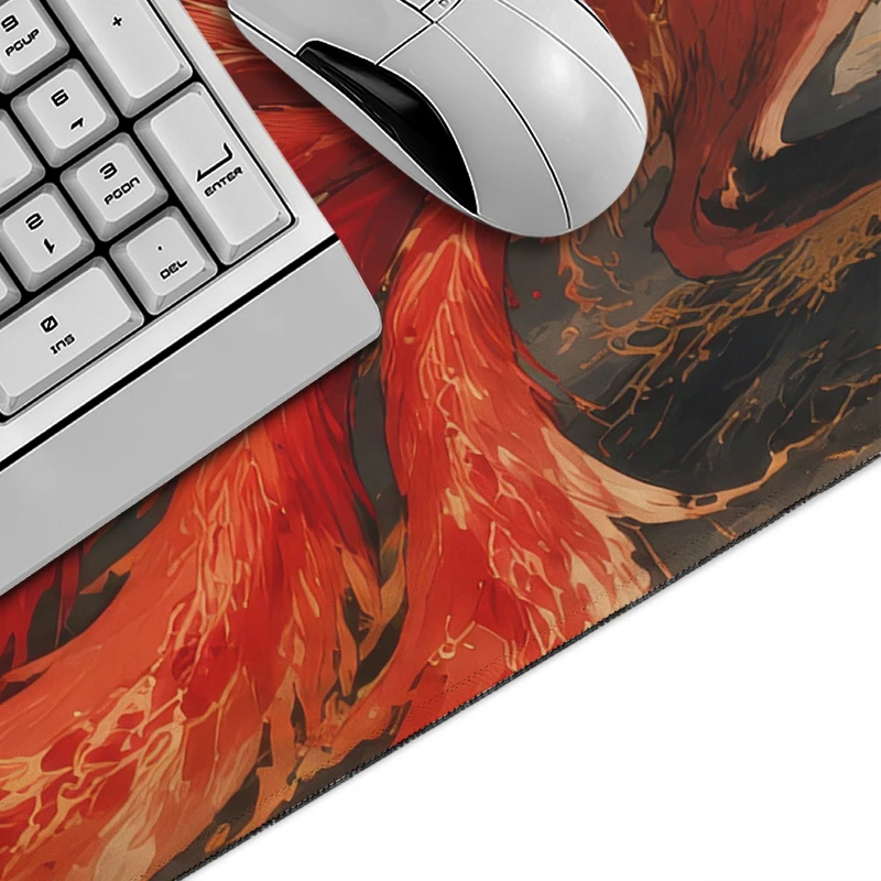 Mouse Pad Gaming Red Fox XL HD Computer Mousepad XXL Mechanical Keyboard Pad Desk Mats Natural Rubber Carpet Soft Gaming laptop