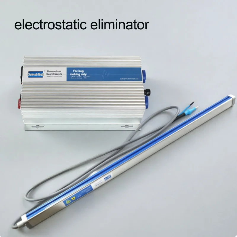 220V Anti-Static Ionizing Bar for Bag Making Machine, Overload-Protected Static Eliminator Rod for Plastic Film & Packaging