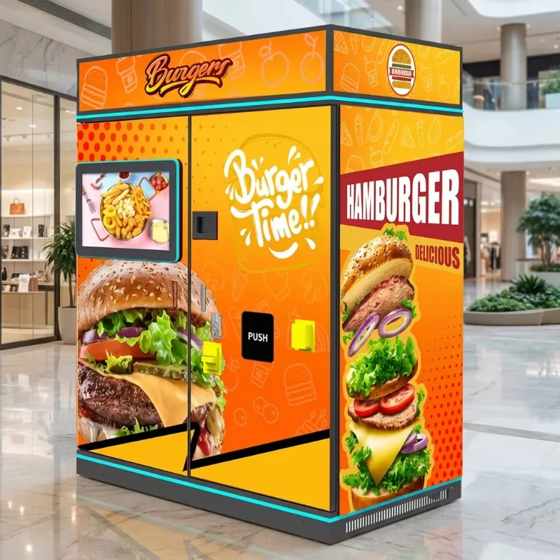 Automatic intelligent burger bread vending machine, automatic robot burger vending machine, modern design - for sale