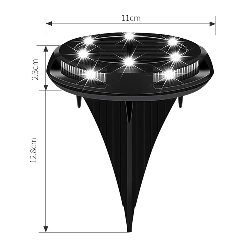 A76K 12 Pack Solar Ground Lights Outdoor,Solar Disk Lights,Waterproof,Solar Garden Lights For Pathway Lawn Yard Roads Walkway