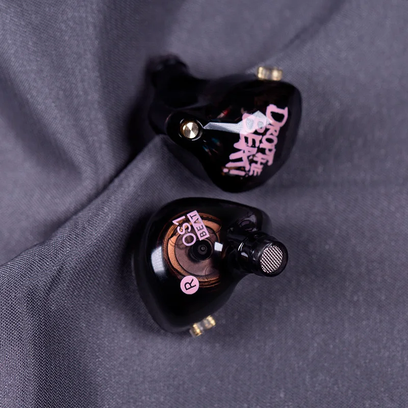 Whizzer OS1 Beat In-ear Monitor 10MM Graphene Diaphragm Dynamic Earphone HIFI Bass Pop Headset Earbud مع كابل Mic 5N OFC