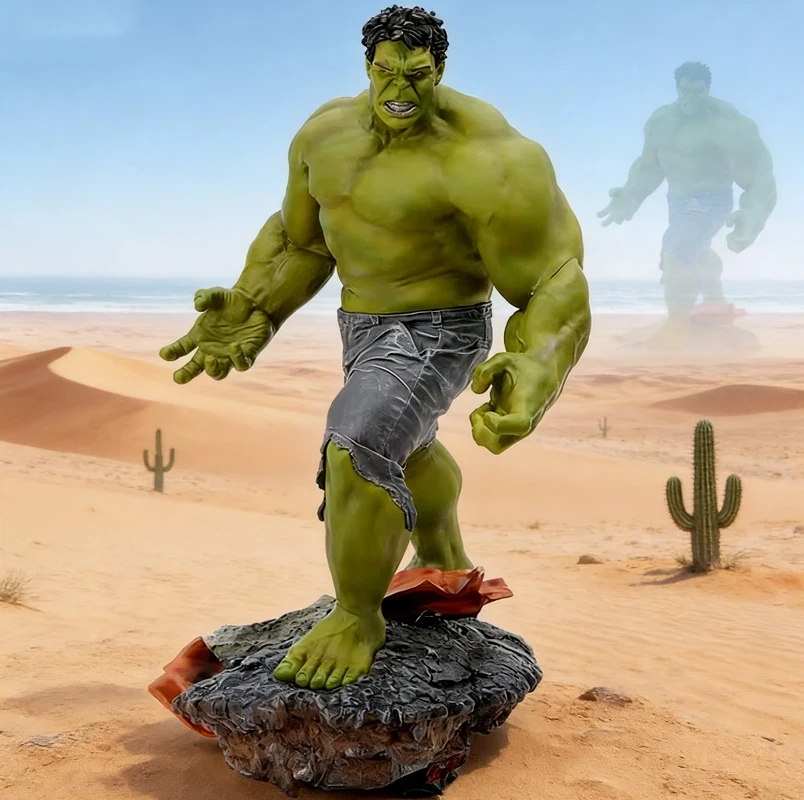 

Новая фигурка Халка 60 см, очень большая статуэтка для декора, настольное украшение, модель ручной работы, подарок на день рождения, новогодний сюрприз