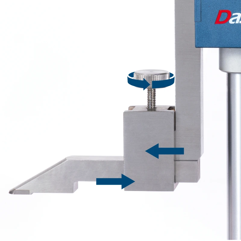رائجة البيع داسكوا المدى 0-30 مللي متر دقة 0.04 مللي متر الثقيلة مزدوجة شعاع شاشة ديجيتال مقياس الارتفاع مع إخراج بيانات Spc