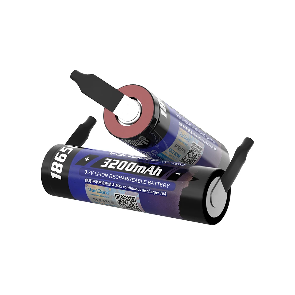 VariCore 3.7v 18650 Rechargeable Battery Li-ion 3200mA 20A Power Batteries DIY Nickel sheet for High drain devices