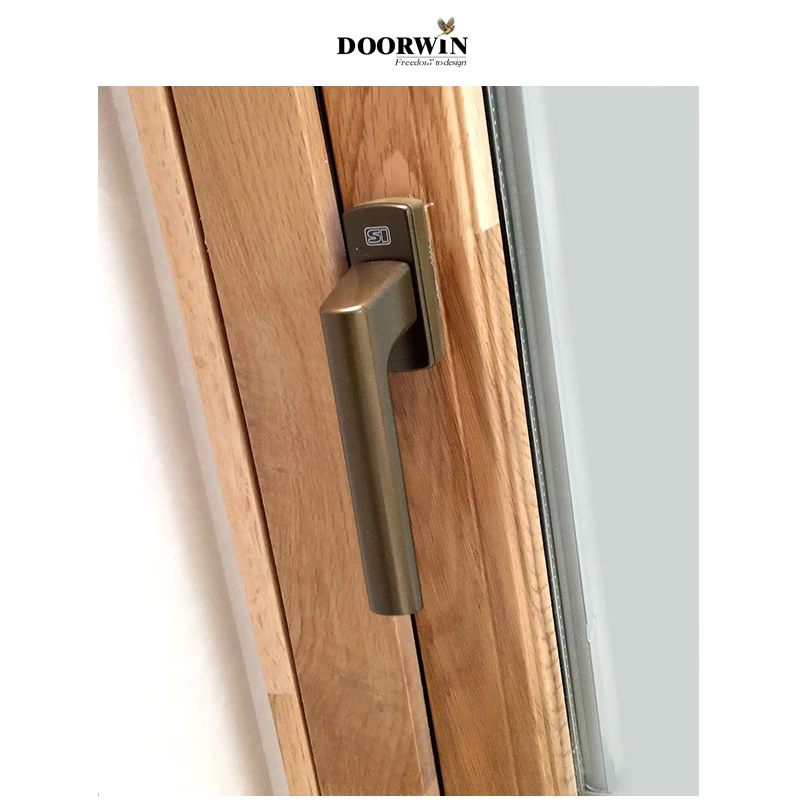 Doorwin Fora Outpush Janela Custo, Novo Design De Madeira Dentro E Alumínio, Preço De Custo