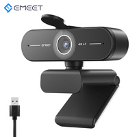 Webcam Ultra HD 4K/2K/1080P Web Camera EMEET C60E Autofocus USB Computer Camera for Streaming/ Video Call/Conference SmartCam