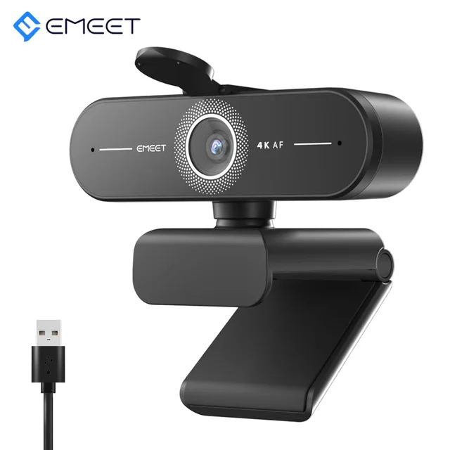 Kamera internetowa Ultra HD 4K/2K/1080P Kamera internetowa EMEET C60E z autofokusem USB Kamera komputerowa do strumieniowego przesyłania danych/rozmów wideo/konferencji SmartCam