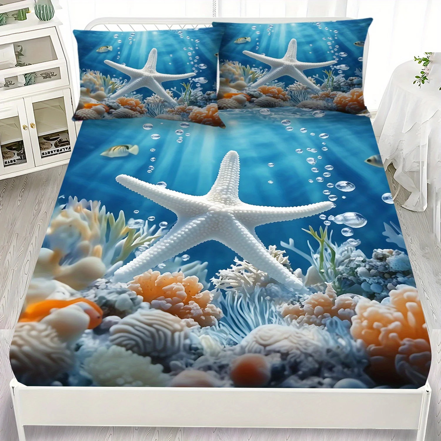 Baby Nursery Ocean Theme - Ocean Star Fish Serenity Bedding Set