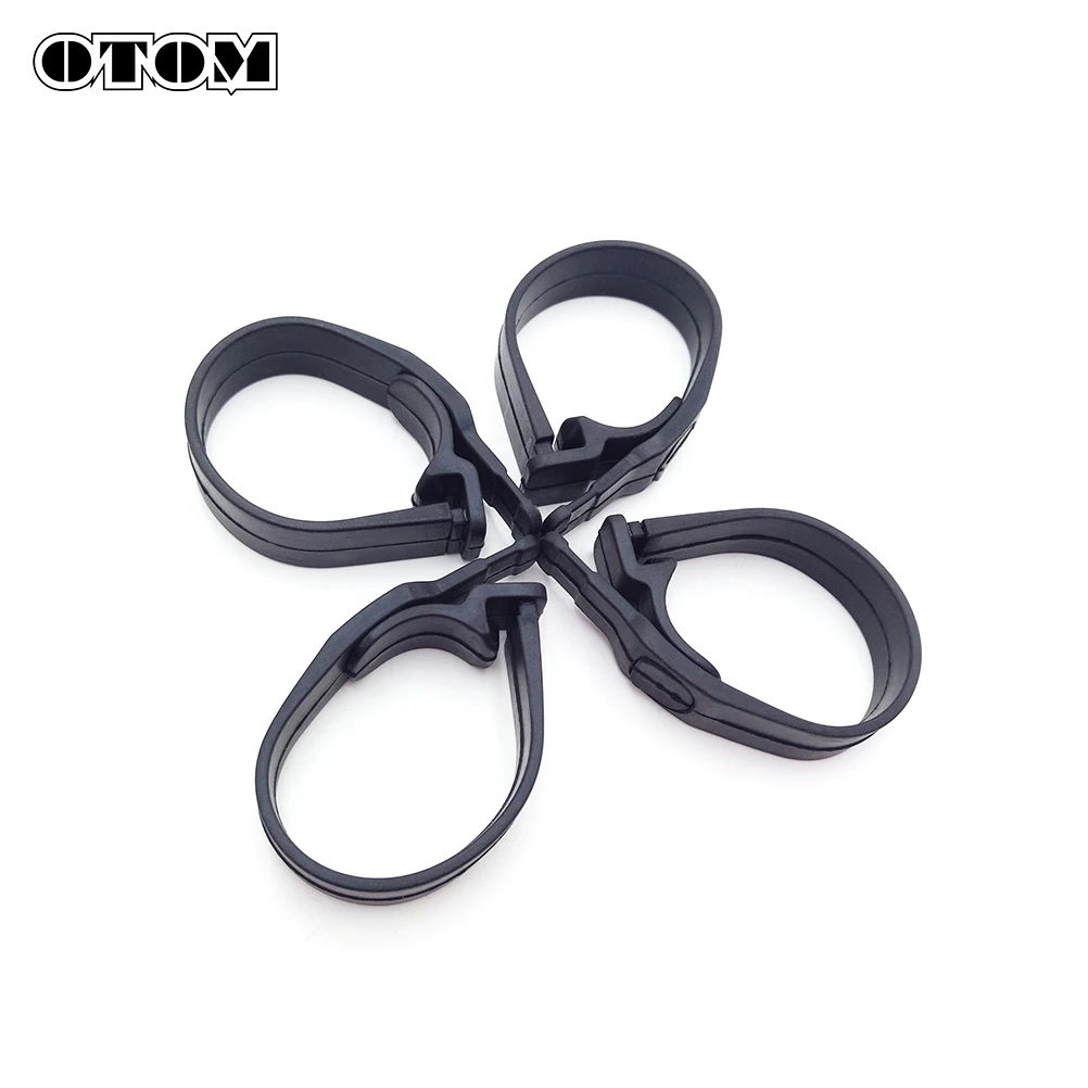 OTOM 4Pcs Motorcycle Headlight Mount Bracket Fork Ear Chopper Headlamp Holder Clamp Adjustable Fixing Strips 78108003000 For KTM