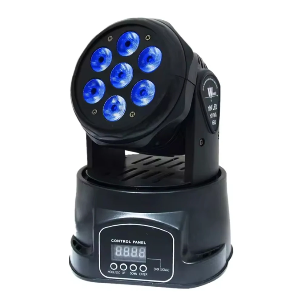 

Mini Moving Head Shaking Wall Wash Light 7x10w RGBW LED Disco DJ Lighting for Club Bar Restaurant Birthday Parties Lights Show