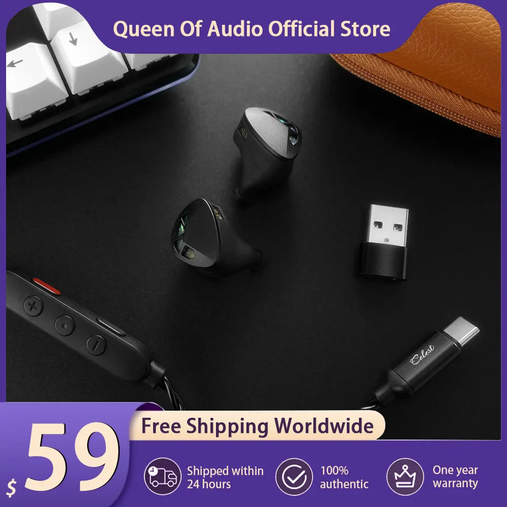 

New Kinera Celest Sol Headphone 1DD+1BC In Ear Earphones With Dual-Mic Noise Cancellation For Esports Gaming Headset Cable