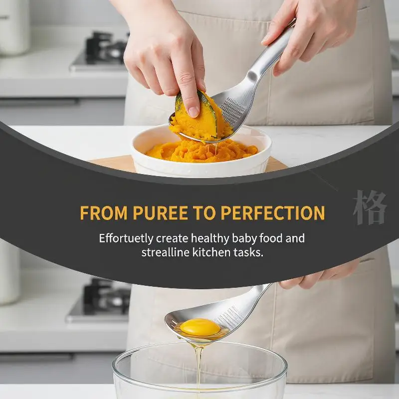 Multifunctional Stainless Steel Kitchen Utensil Cooking Garlic Ginger Vegetable
