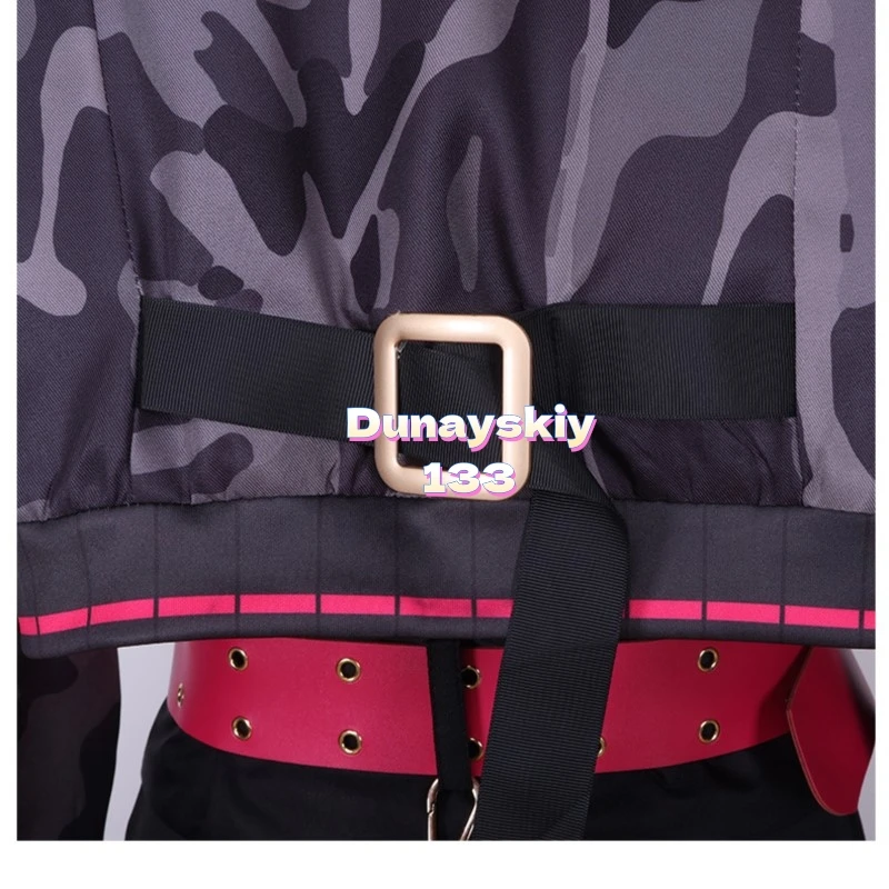 أزياء أنيمي مشروع Sekai الملونة المرحلة الترا C Azusawa Kohane أزياء تنكرية مع معطف أسود فستان شعر مستعار حفلة الهالوين