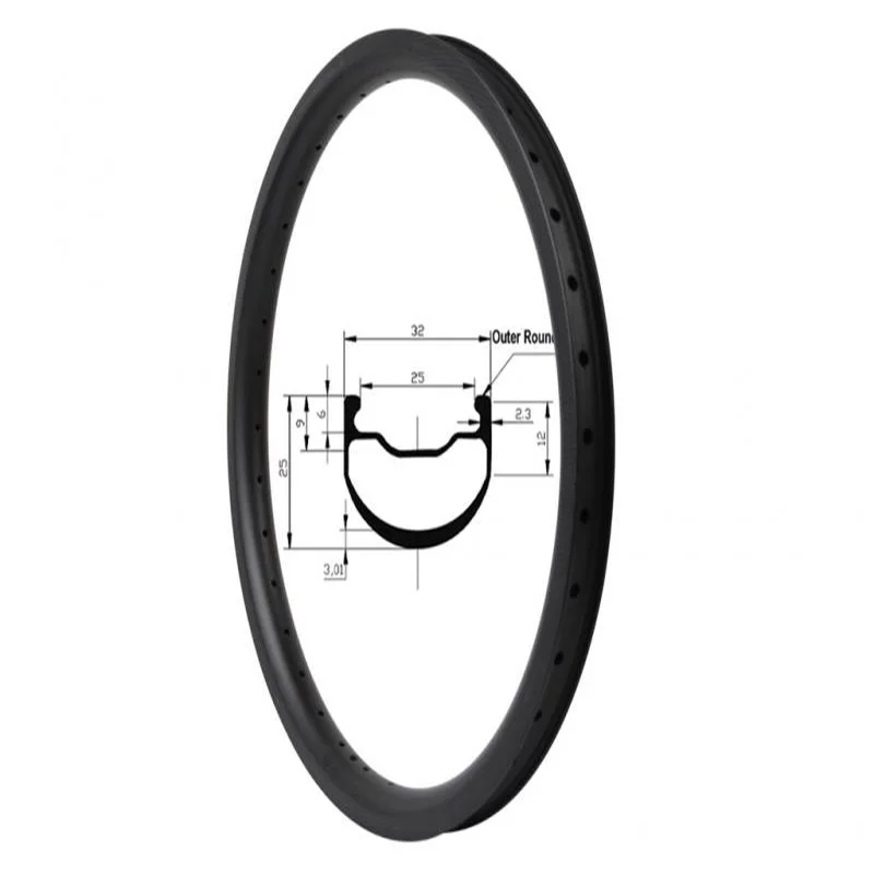 20 Inch 32mm 406 Carbon Tubeless Bmx Bike Rims  ready clincher bmx rims with 32mm width and 25mm depth