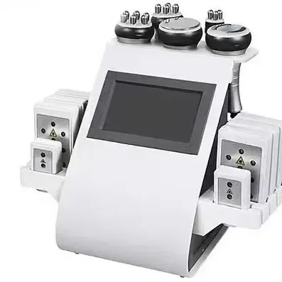 

NEW 9 In1 Vacuum 40K Cavitation Machine Lipo Slimming Ultrasonic Lipo suction Lifting Body Shape Massager Weight Loss 8 Pads