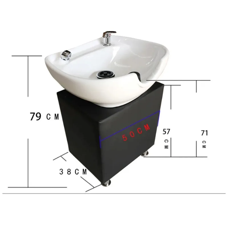 Luxury Washing Hair Shampoo Chair Adjust Massage Professional Salon Shampoo Bed Mobile Sink Chaises De Shampooing Furniture - Image 2