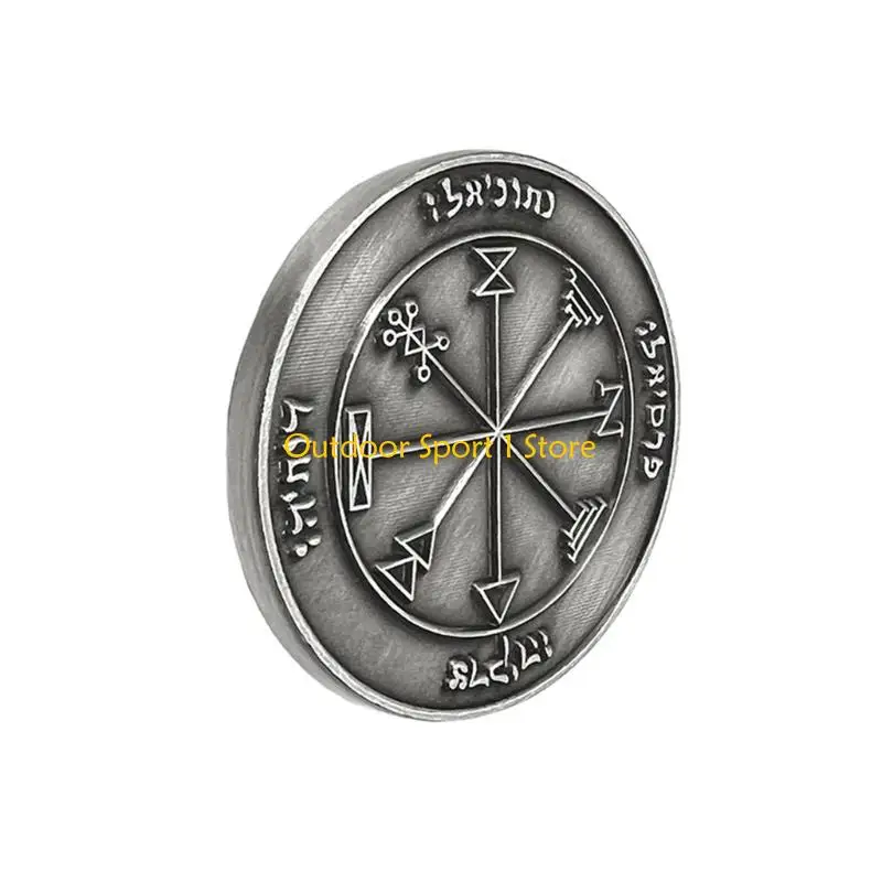 

A0KA Мистическая король Король Соломон SEAL COIN для духовной защиты медитационной помощи