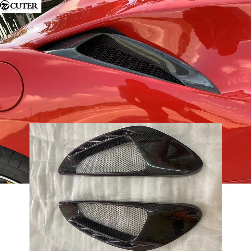 

488 GTB Dry Carbon Fiber Side Air Vents for Ferrari 488 Car Body Kit