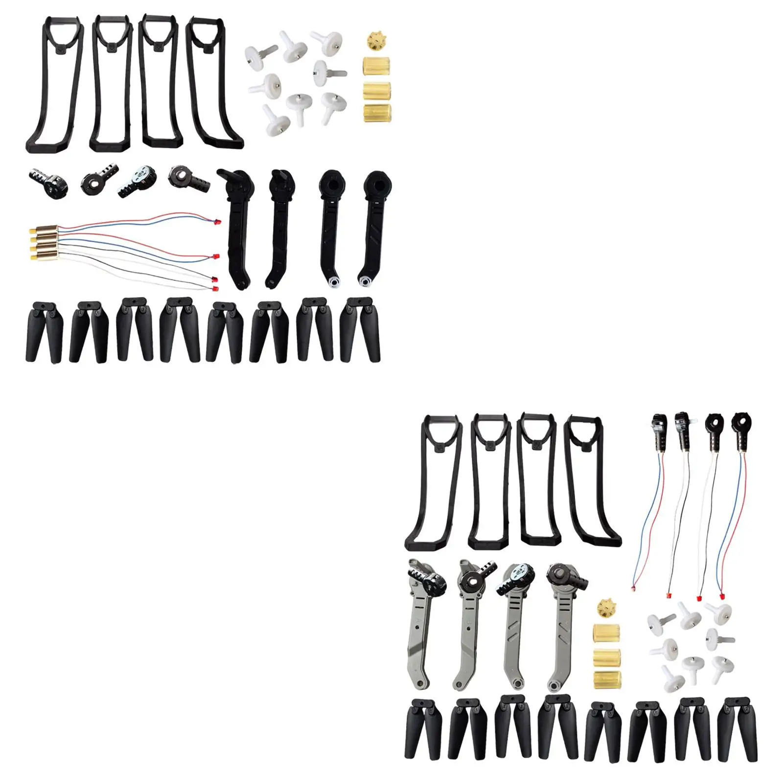 Juego de piezas de repuesto de cuadrirrotor RC, cubierta protectora, Kit de accesorios para drones para E88Pro