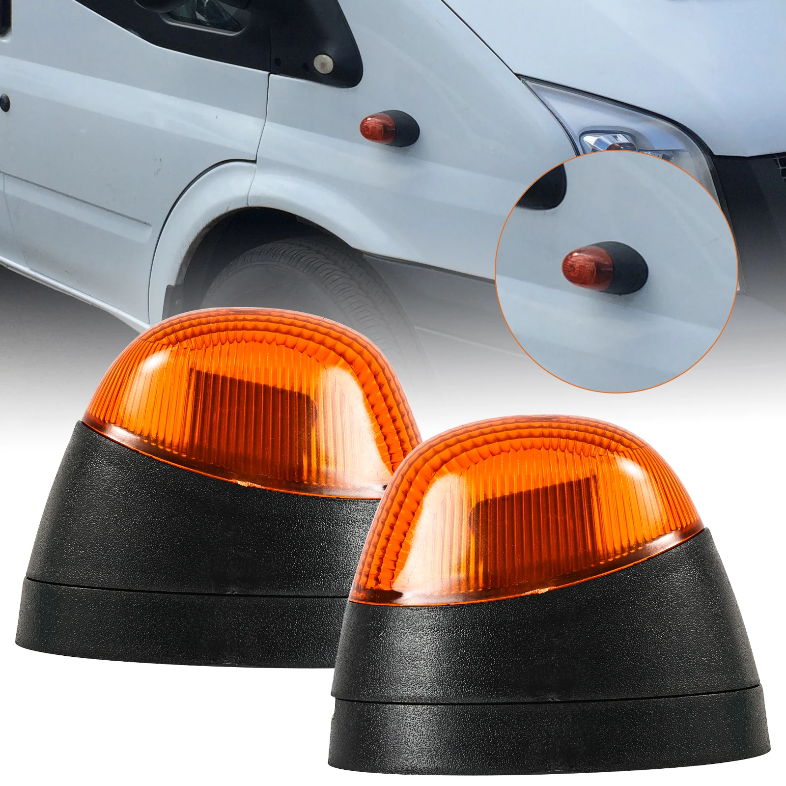

Applicable to Ford Transit MK6, MK7, V348 fender edge lights, turn signals, position lights, side lights, and signal flashers.