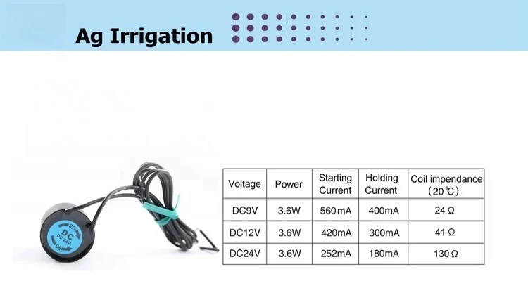 Detalle 3 de Electroválvula 3pcs RB8 Sprinkler Solenoid Coil 2-way for Irrigation Valve Sprinkler Normal Close Electric Control 24V AC Rainbird Golf Riego