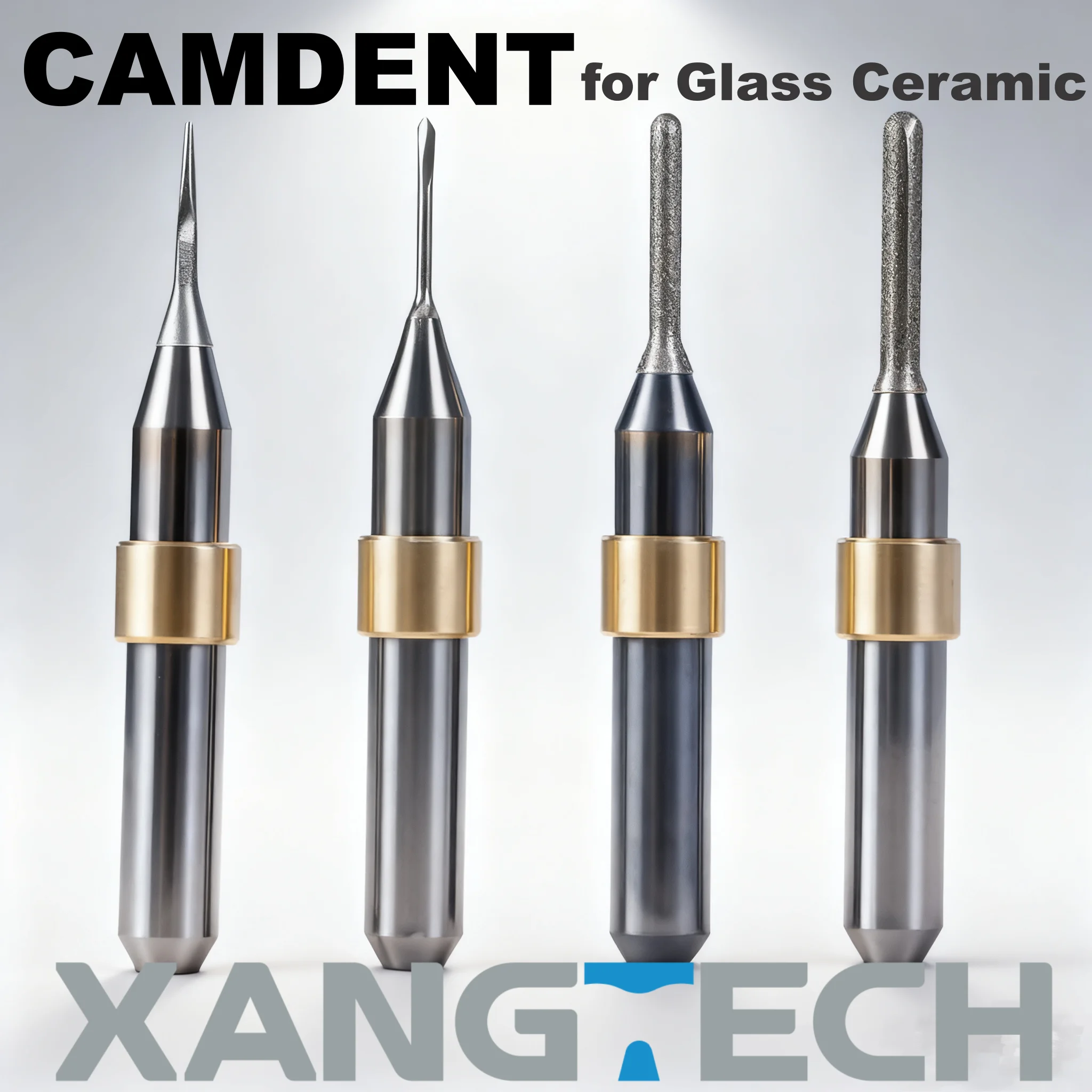 

XANGTECH Camdent Glass Ceramic Milling Burs SDM5T/CDM5G Milling Cutters Sirona Cerec Denta CAD/CAM Dental Lab Dental Tools