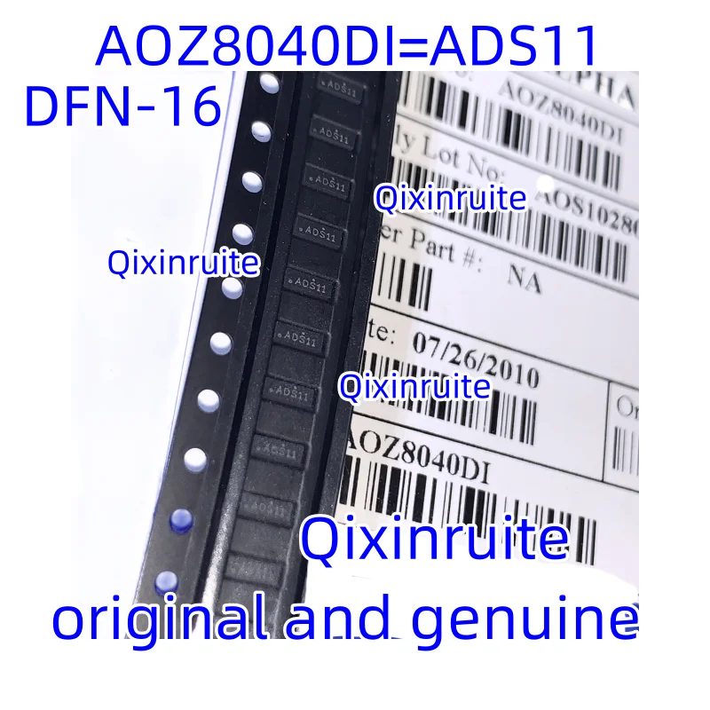 Qixinruite   Brand new original AOZ8040DI=ADS11=AOS11  SMD DFN-16 IC-EMI filter 8-wire ESD