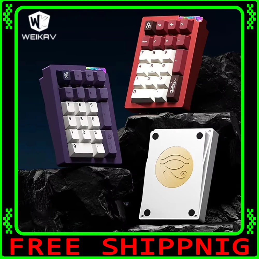 

Weikav Stars21 Wireless Keypad Tri Mode Aluminum Alloy Custom Rgb Hot Swap 800mah Keyboard Support Qmk/Via For Pc Accessory Gift