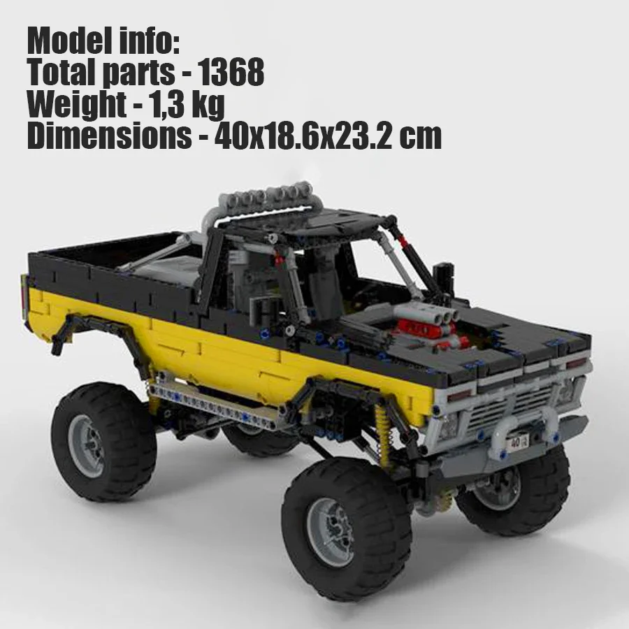 MOC-32170 SUV toys car robot Pickup