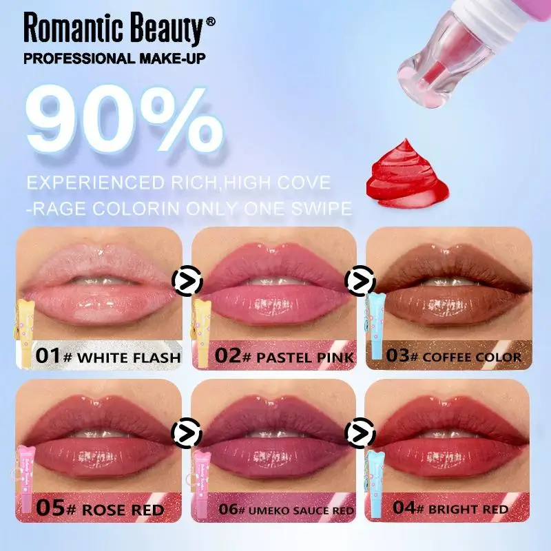 Hydraterende Lippenstift Niet Vervagen Vloeibare Lippenbalsem Hydraterende Lipgloss Hydratatie Anti-uitdrogende Lip Lippenstift Olie Jelly Care Gloss L H1J7