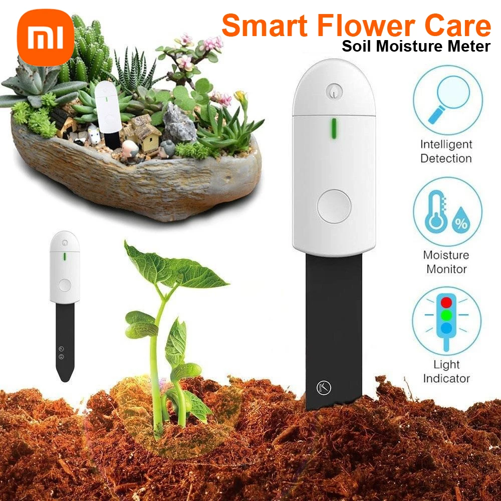 Xiaomi Soil Moisture Sensor Monitor Plants Moist Testing Tool Soil Hygrometer Plant Detector Garden Care Planting Humidity Meter