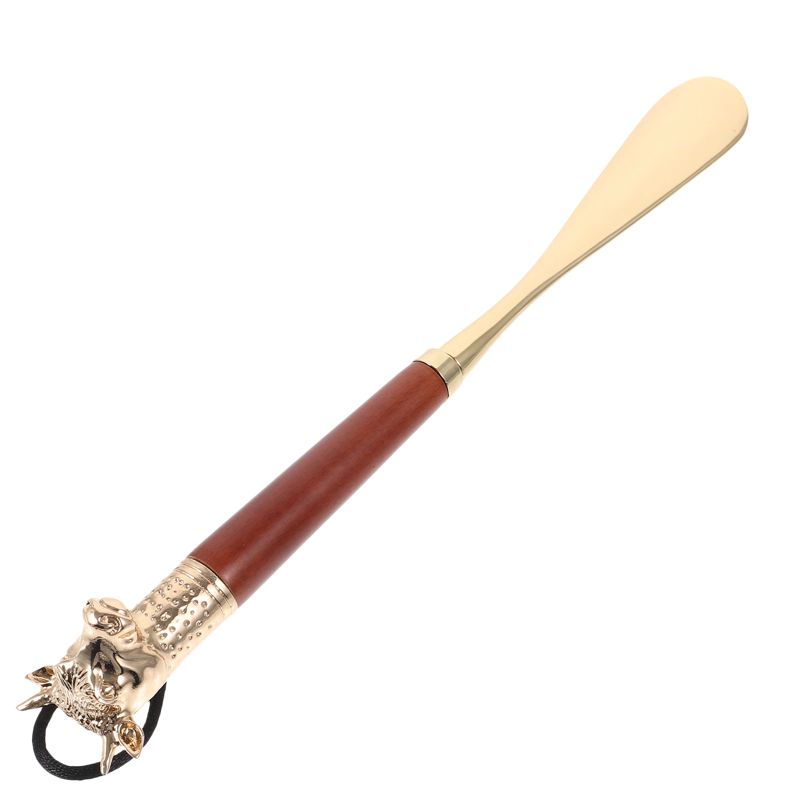 

32CM Long Shoe Horn Durable Alloy Wood Pregnant Women Use Shoehorns Pregnant Women Helper For High Heels Boots Shoe