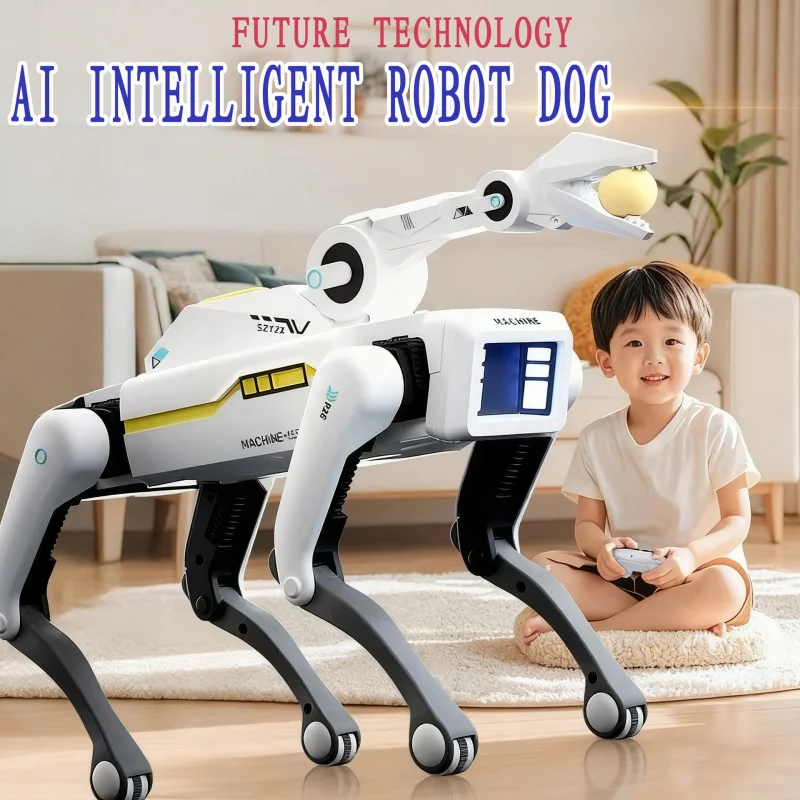 حار بيع ذكي رباعي الأرجل روبوت الكلب AI الإلكترونية الحيوانات الأليفة صوت التفاعلية التحكم عن بعد روبوت لعبة الأطفال #1