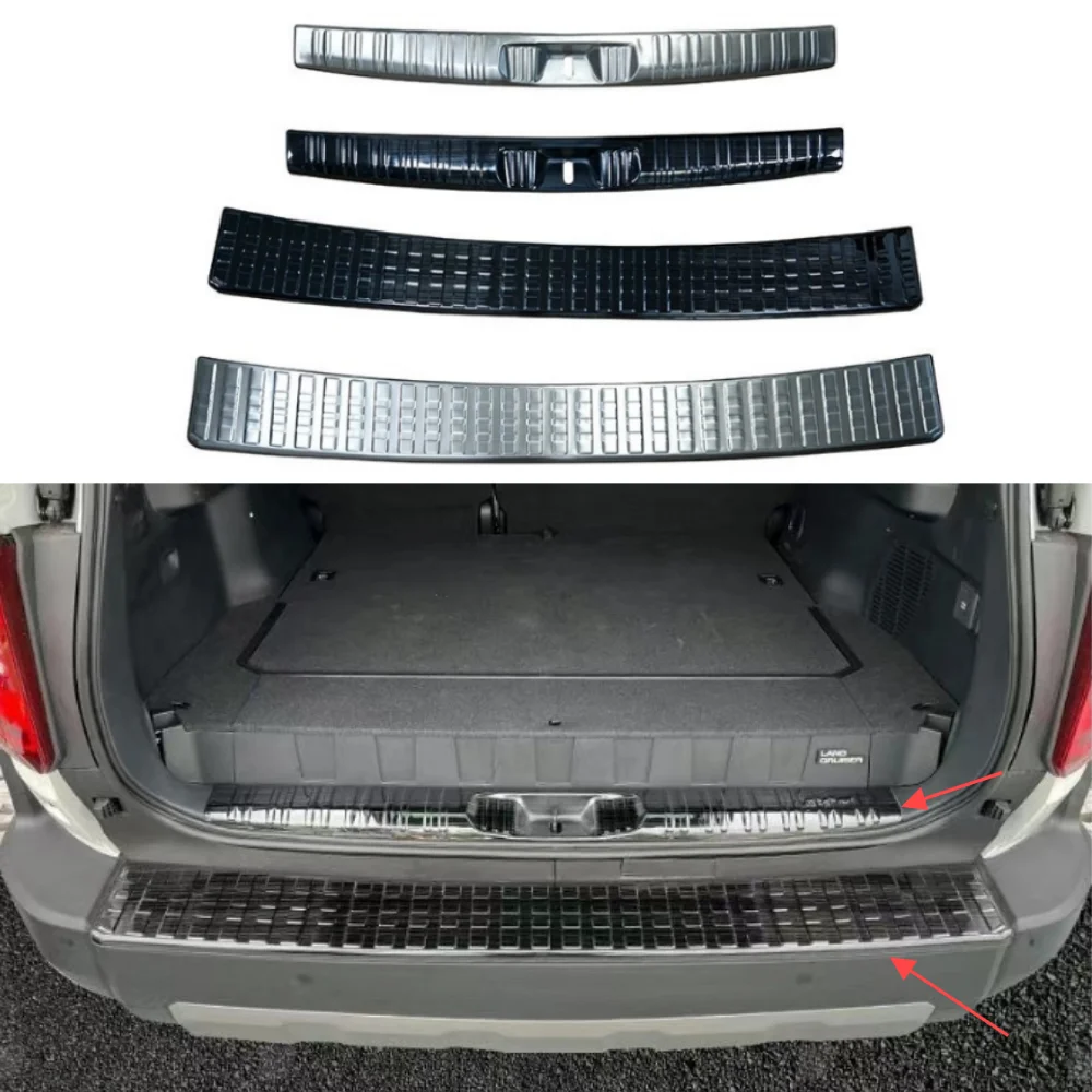 Fos 2024 Toyota Land Cruiser 250 Prado LC250 Rear Bumper Luggage Stainless Steel Full Protective Plate