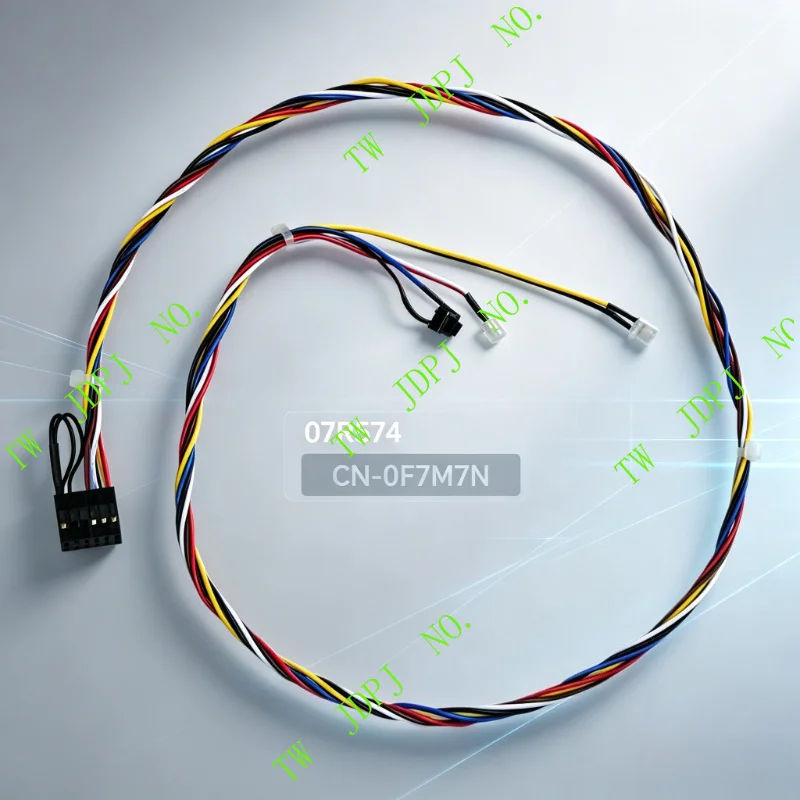 PJSE For DELL XPS 8300 8500 8700 8900 Power Switch Button Assembly Cable 07R574 CN‑0F7M7N Replacement Desktop Power Control Wire