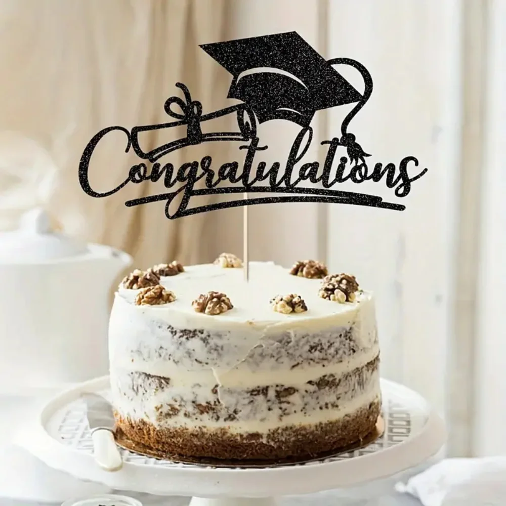Adornos para Pastel de Graduación, Gorro de Graduado, Felicitaciones, Clase de 2024, Decoración para Pastel de Cumpleaños, Varios Estilos