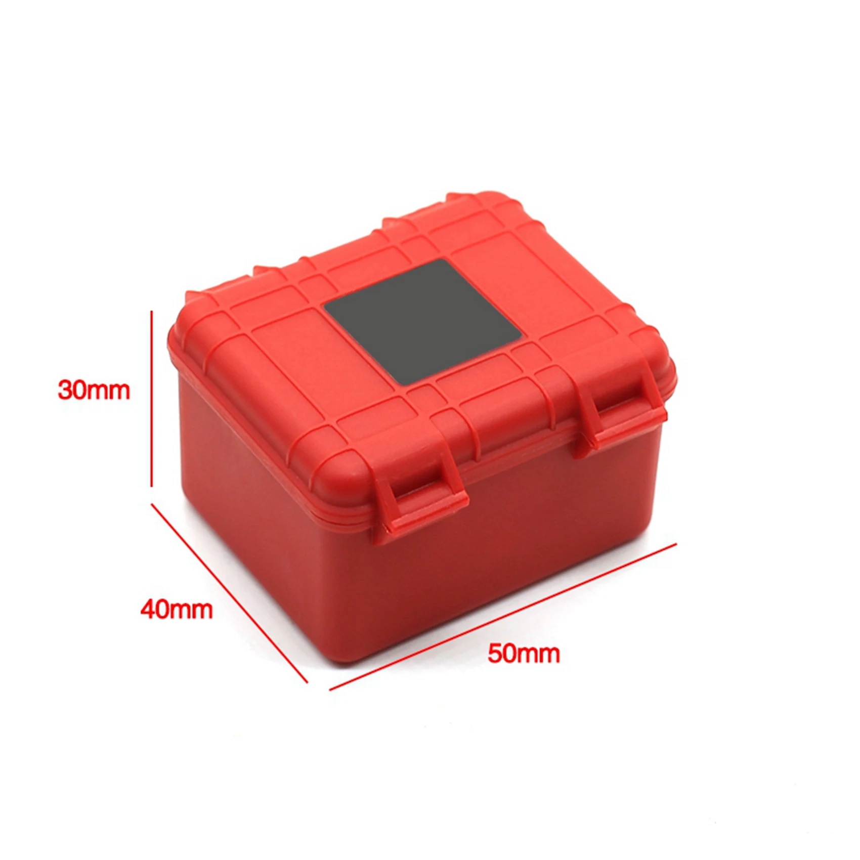 A63T-6Pcs Kunststoff Rc Auto Lagerung Box Dekoration Werkzeug Für Traxxas Trx4 Axial Scx10 90046 D90 1/10 Rc Crawler Zubehör schwarz