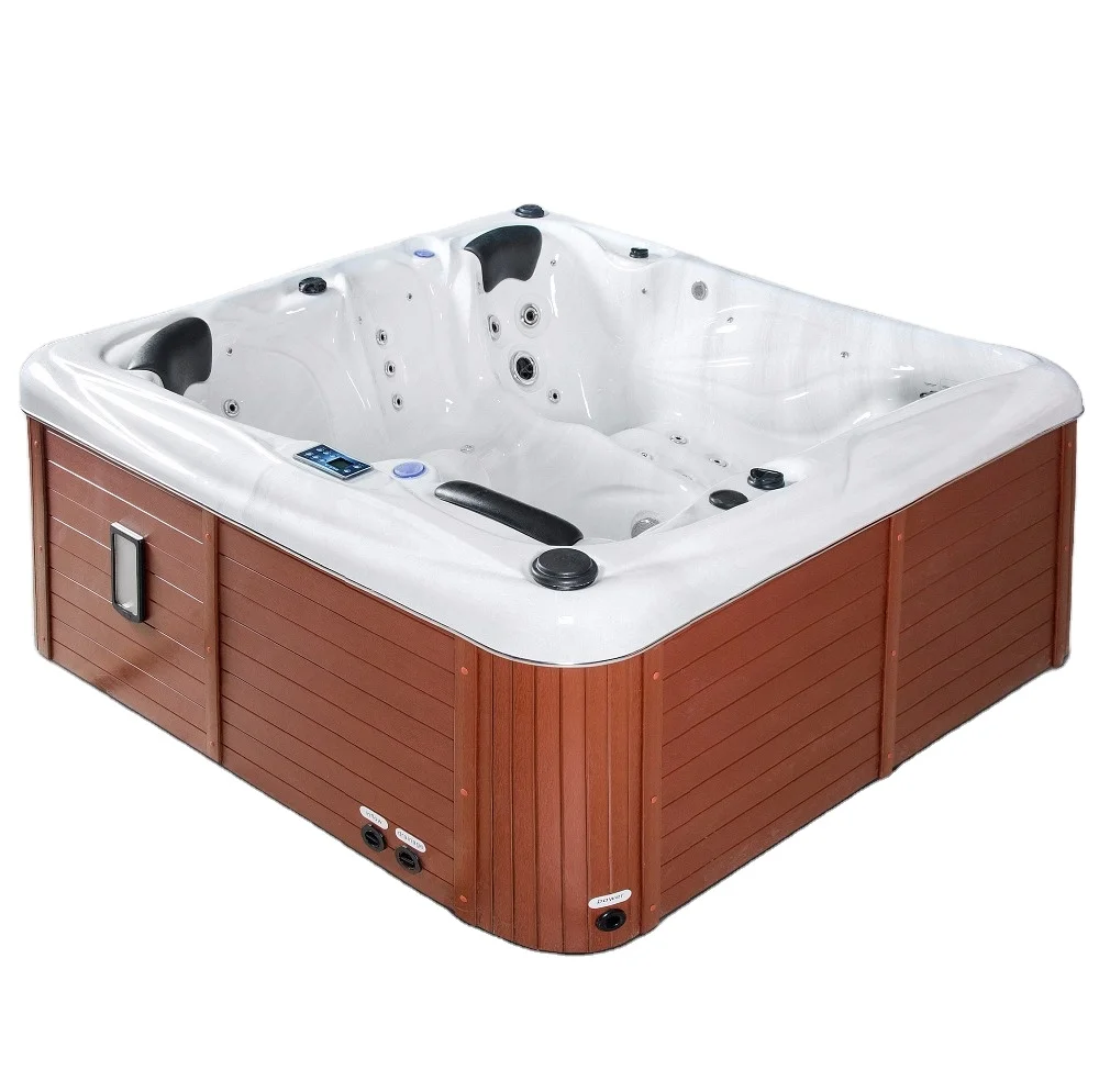 Bañera al aire libre para 4 personas, bañera de Spa Balboa caliente sexual de lujo, bañera de hidromasaje, bañera de Jaccuzzi, bañera de masaje, tubo de hidromasaje, piscina de Spa Jakuzzi al aire libre