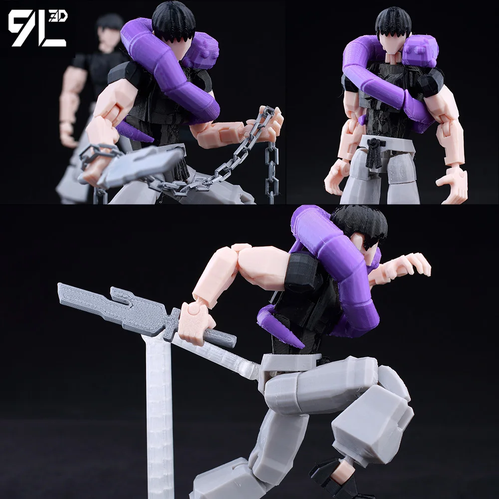 9L3D مطبوعة Lucky13 الدمية 13 المانغا اليابانية Jujutsu Kaisen Fushiguro Toji Shapeshift عمل أرقام المعرضة نموذج اللعب الهدايا