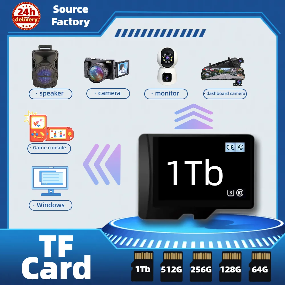 TF Card For Game Handheld Console Dashboard Camera Speaker Monitor Win PC Reader 1TB 512G 256G 128G 64G