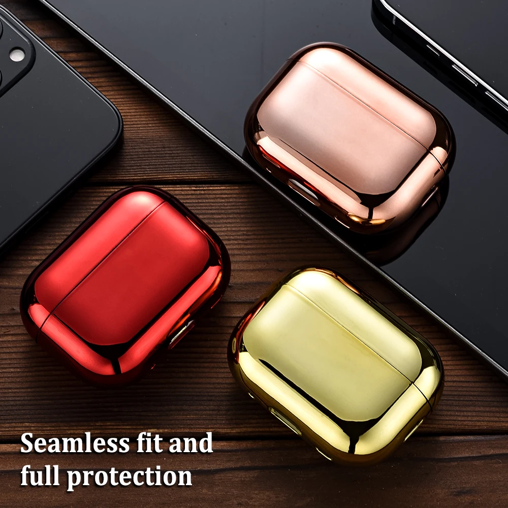 For AirPods Pro 2 Case Electroplate PC Earphone Case Pro USB C Shell Headphone Cover For Apple AirPods 3 Pro 2nd Generation 2022