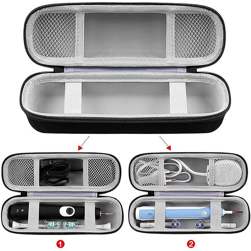 Toothbrush Travel Case Compatible with Philips Sonicare ProtectiveClean 4100 6100 5100 6500 7500/ for Oral-B Pro 1000 5000 7500