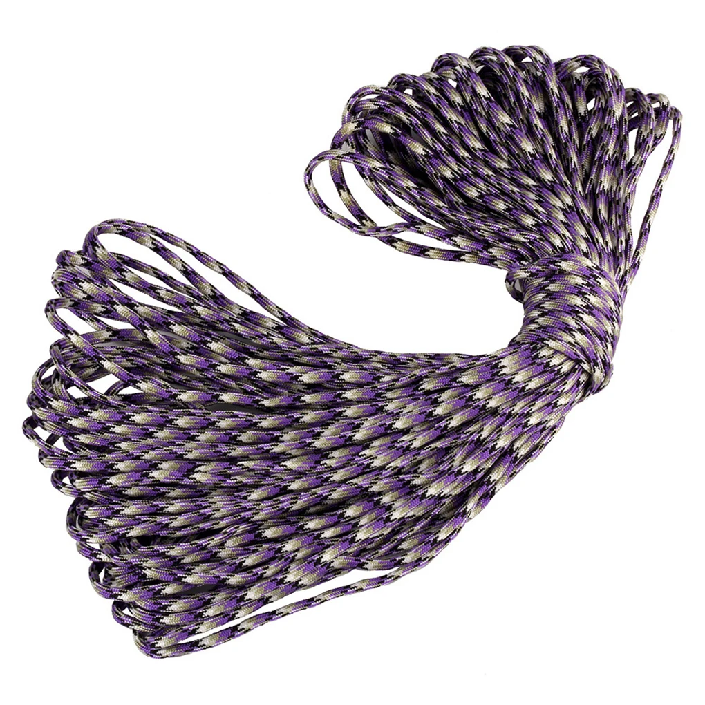 

100m 5mm 7-core Camping Tent Fix Weaving Binding Umbrella Rope Braided Cord Home Outdoor Lifeline