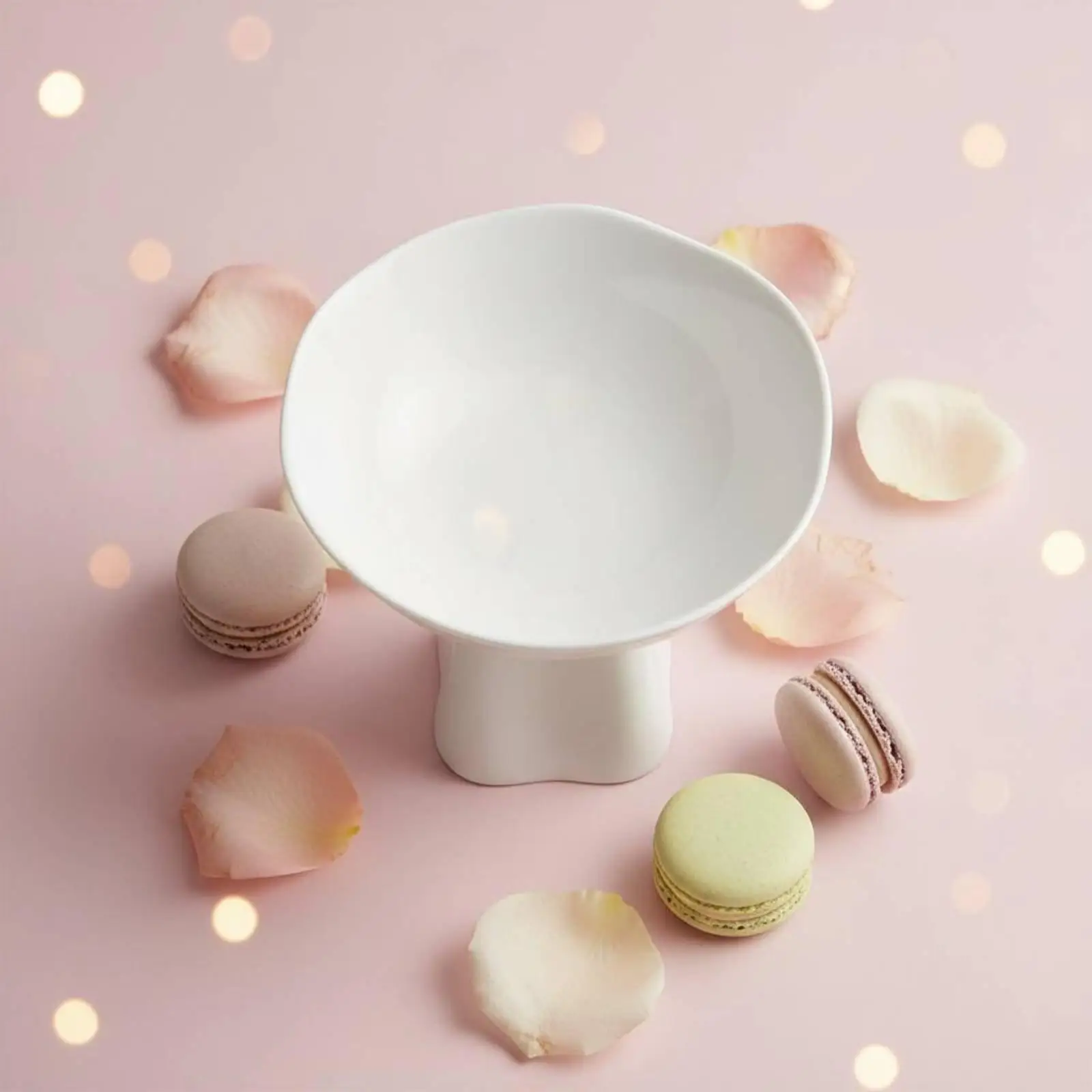 High Foot Dessert Dish Elegant Design Tableware Easy to Clean for Parties, Chefs