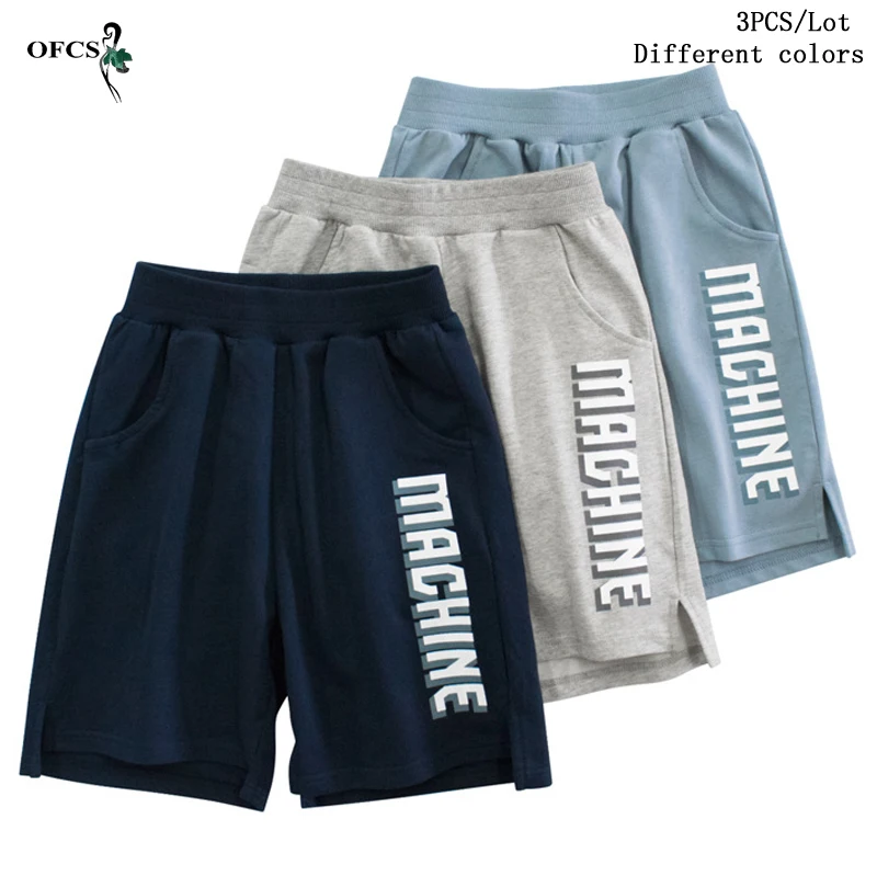 New Arrival Children' Shorts Fashion Letter Elastic Waist Short Pants With Pockets Outdoor Sports Shorts Hot 1-3Pcs Package Sale