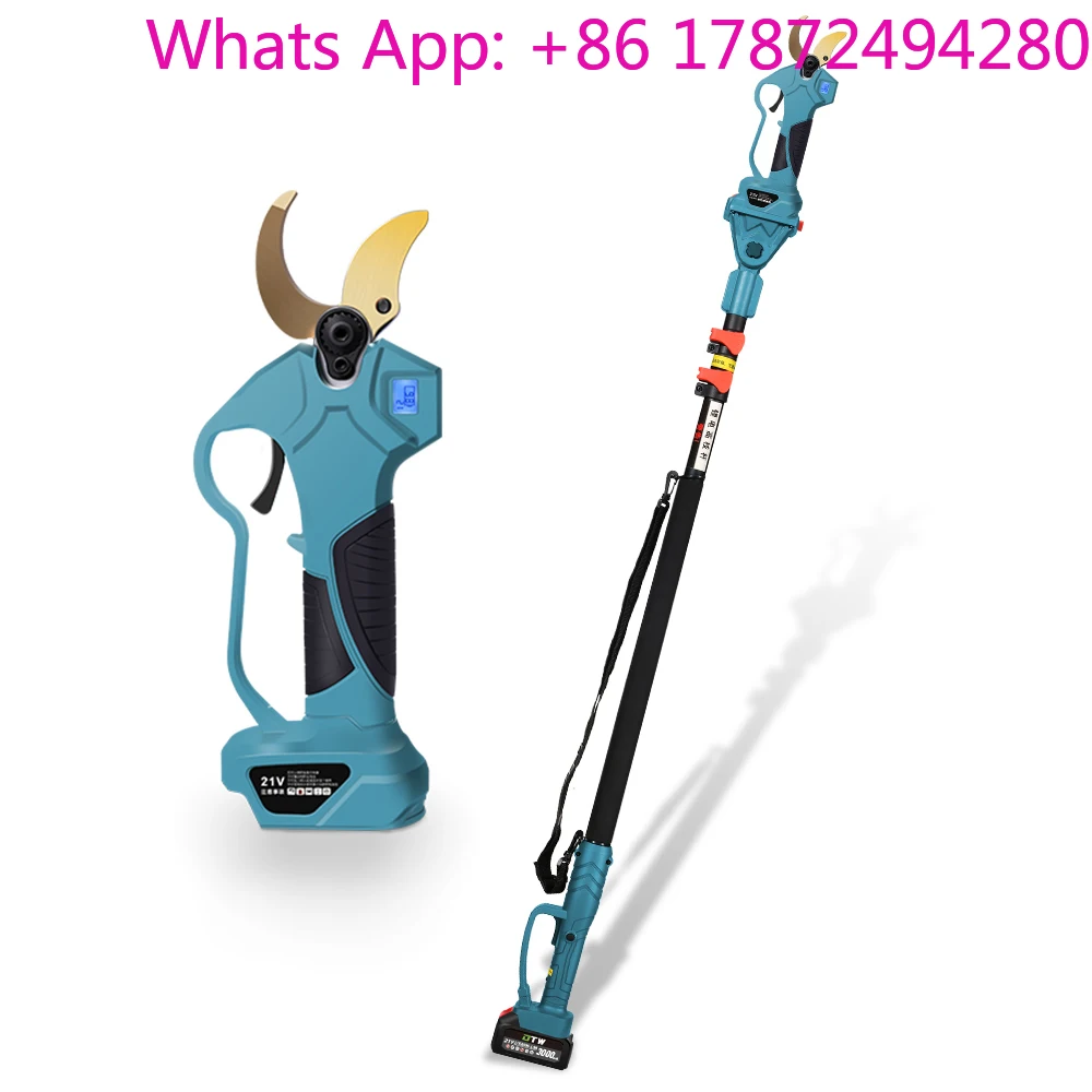 DTWA1-0021+A2-0047 Hot Selling Combination Sets Electric Pruners with Extension Rods Can Trim High Branches