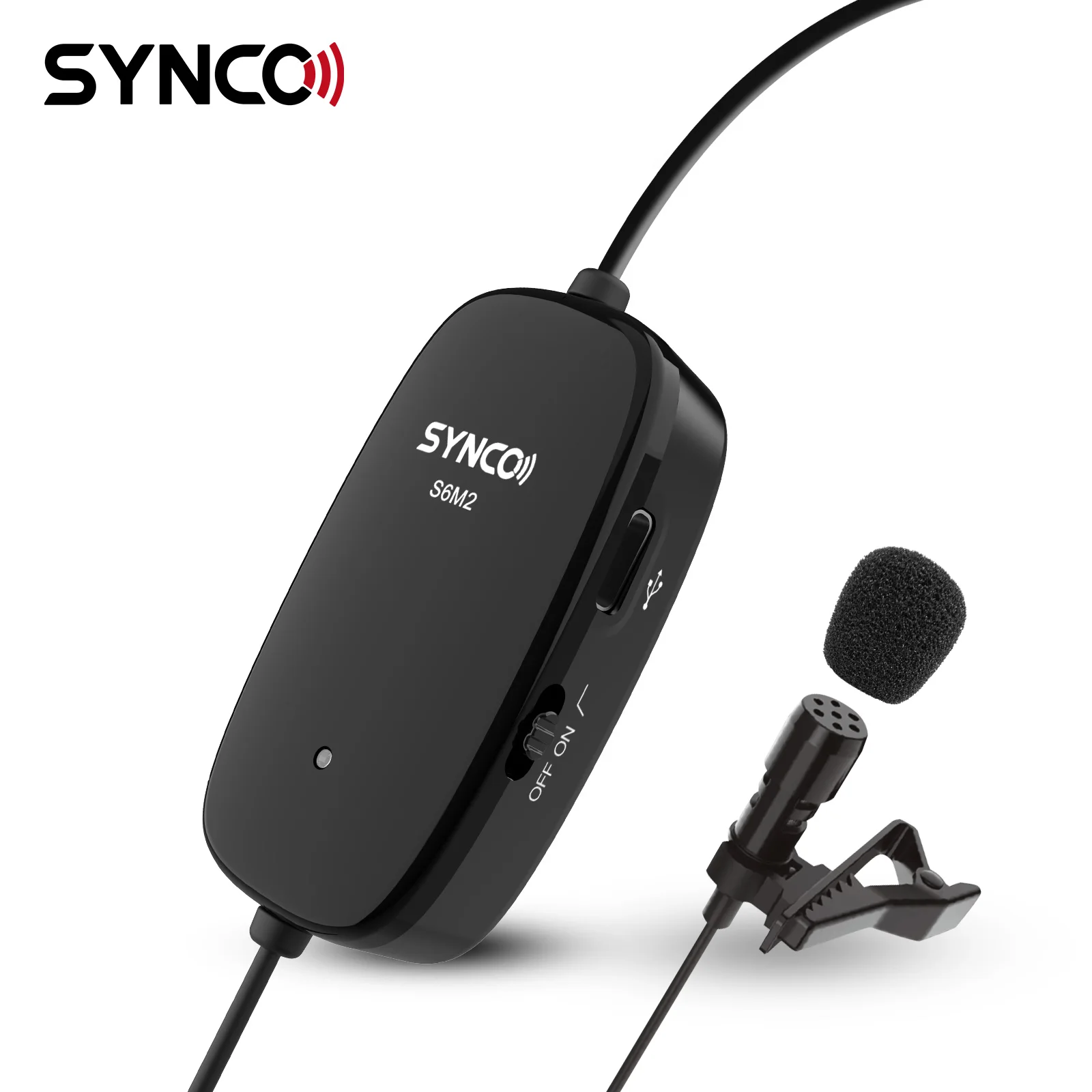 

SYNCO Lav-S6M2 Condenser Lavalier Microphone 3.5mm TRRS Lav Lapel Microfone for Canon iPhone DSLR Audio Recorders