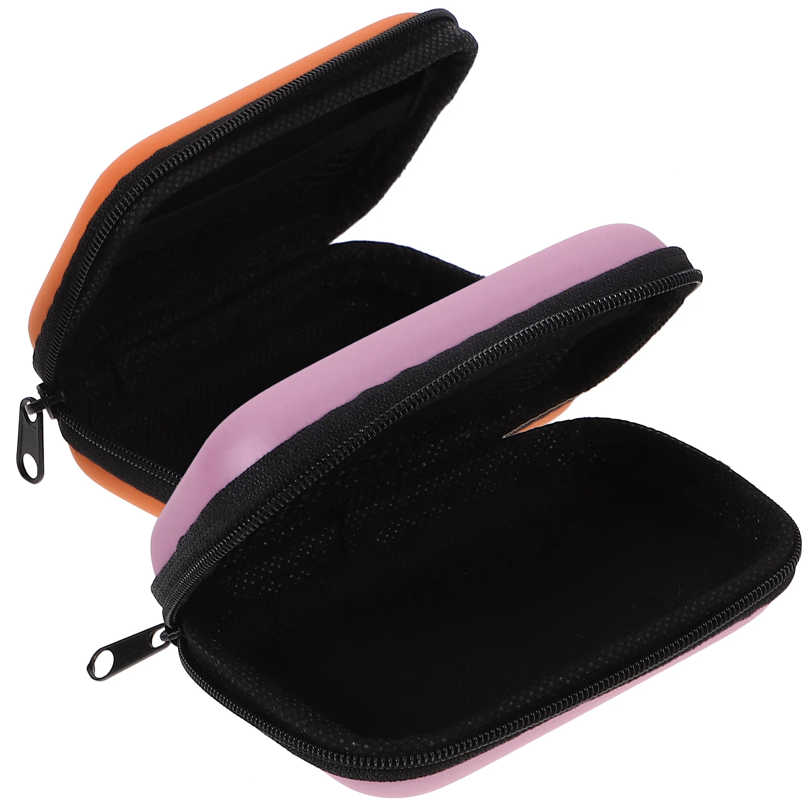 

2pcs Portable Hard Drive Storage Protective Bag Carrying Box Durable Travel Organizer Lightweight Convenient