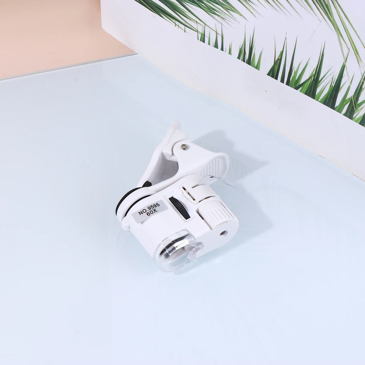 

Phone Camera Lens 9595W High Magnification Microscope Glasses for Taking Pictures with Led Light Mobile Phone Clip